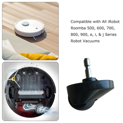 Replacement Front Caster Wheel Assembly Compatible with All iRobot Roomba 500, 600, 700, 800, 900, e, i, and j Series Robot Vacuums, 2pcs...