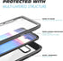 Samsung Galaxy S8 Case, Pakoyi Full Body Bumper Case Built-in Screen Protector Slim Clear Shock-Absorbing Dustproof Lightweight Cover Case for Sam...