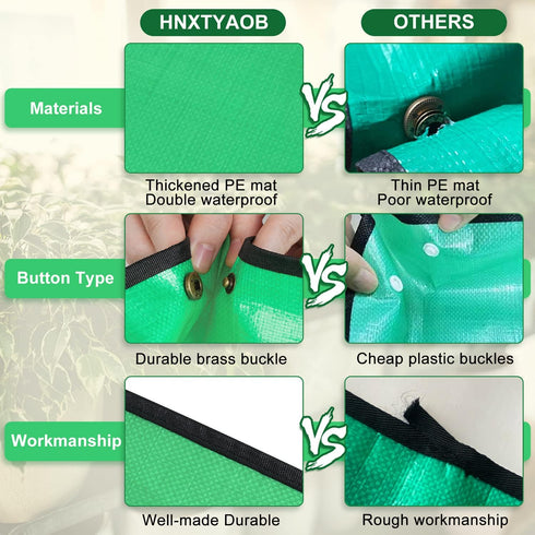 Repotting Mat for Indoor Plant Transplanting and Mess Control 27"x 27" Thickened Waterproof Potting Tray Foldable Succulent Potting Mat Portable G...