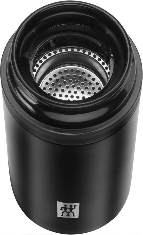 ZWILLING Thermo 14.2-oz Tea & Fruit Infuser Bottle, 420ml, Matte Black...