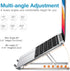 ivoler Laptop Stand, Laptop Holder Riser Computer Tablet Stand, 6 Angles Adjustable Aluminum Ergonomic Foldable Portable Desktop Holder Compatible...