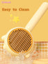 Pet Grooming Comb with One-Button De-Shedding, Pet Dematting Comb?Dog-Cat Comb, Pet Hair Cleaner Comb...
