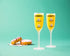 BigMouth Inc. Mimosa Recipe Glass Set – Set of 2 – Each Glass Reads “92% Day Drunk” and “8% Vitamin C” - Makes a Great Gift, Made of Glass, Clear,...