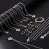 Ecoofor Necklace Chains for Jewelry Making, 62.3 Feet 8 Rolls 304 Stainless Steel Jewelry Chains for DIY Necklace Bracelet Jewelry Making with Sta...