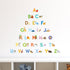 DECOWALL DS-8003 Watercolour Animal Alphabet Kids Wall Stickers Wall Decals Peel and Stick Removable Wall Stickers for Kids Nursery Bedroom Living...