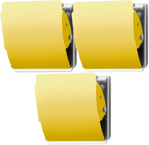 Plus Extra Strong Magnetic Clip Large Yellow - 3 Pack...