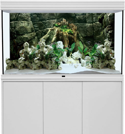 AWERT 36x24 inches Stone Aquarium Background River Bed & Lake Aquarium Vinyl Background Stone Fish Tank Background...