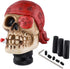 Skull Gear Shift Knob One-Eyed Pirate Racing Lever Stick Shifter Handle fit Most Manual Automatic Trucks SUV Cars, Red...
