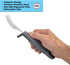 KMD Adaptive Utensils Set with Weighted and Self-Standing Handles (4-Piece), Fork, Knife, and 2 Spoons for Arthritis, Parkinson’s, Tremors, Elderl...