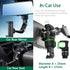 PKYAA Rearview Mirror Phone Mount Holder for Car, 360° Rotating , Multifunctional Mount Phone and GPS Holder Universal Car Phone Holder for All Sm...
