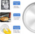 P&P CHEF Pizza Pan Bakeware for Home Kitchen, Stainless Steel Pizza Tray for Baking Pizza, Healthy & Reusable & Easy Clean, Oven & Freezer Safe, 1...