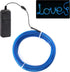JIGUOOR EL Wire Battery Pack 9.8ft / 3m Bright Neon Light Strip 360° Illumination Neon Tube Rope Lights for DIY, Festival, Party Decoration, Pub, ...