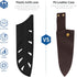 XYJ 2pcs/set Safety Knife Covers Sleeves Knives Edge Guard, Universal Knife Sheath, Santoku Knife Case Blade Guards Protector Black Kitchen Knife ...