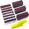 POLIWELL Micro Sanding Tools 3.5” x 1” Detail Sander for Small Projects, Mini Handle Sander Kit+ Sandpaper 40 80 120 180 240 400 600 Grit for Craf...