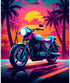 Tucocoo Motorbike Paint by Number for Adults Beginner, DIY Digital Oil Painting Kits on Canvas with Brushes and Acrylic Pigment, Summer Vacation C...