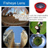 KINGMAS 3 in 1 Universal Fish Eye & Macro Clip Camera Lens Kit for iPad iPhone 7 6 5 Samsung BlackBerry HTC and Most Smartphones (Red)......