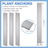 Aquarium Plant Over Weight Anchor about 15 Pcs Plant Weights Anchors for Fish Tank 5 Inch Can Cut Metal Strips 250g Weight Anchor for Live Plants ...
