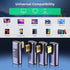 USB C Right Angle Adapter (4 Pack) USB C 90 Degree Adapter with 8K 60Hz Video 40 Gbps Data Transfer PD 100W Compatible for Thunderbolt 3/4, MacBoo...