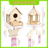 Birdhouse Crafts for Kids - 2 Pack Birdhouse Kit to Paint Wooden Bird House for Adults to Build Prefab House Kit Bird House Kits for Kids Ages 8-1...
