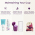 EcoBlossom Reusable Menstrual Cup Set - The Most Reliable Medical Grade Silicone Period Cups - Comfortably use for 12 Hours (2 Regular Cups)...
