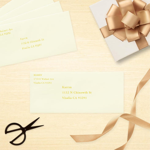 100 Pack #10 Business Envelopes, Ivory Standard Envelopes Self Seal, Letter Size Business Mailing Envelopes for Checks Letters Invoices Statements...