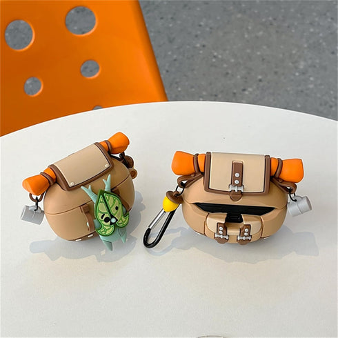 Silicone Korok Case Compatible with Sony WF-1000XM5 with Keychain, Cute Anime Yahaha Shockproof Protective Cover for WF-1000XM5 for Kids with Clea...