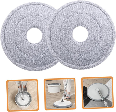 2pcs Replacement Mop Head Cleaning Supplies Microfiber Mop Pads Car Wash Mop Microfiber Mop Head Household Cleaning Supplies House Mop Head Replac...
