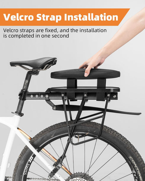 ROCKBROS Foldable Bike Bag for Rear Rack - Durable, Expandable, and Versatile - 5L Capacity...