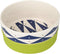 Now House for Pets by Jonathan Adler Oslo Duo Dog Bowl, Small Cute Ceramic Dog Food Bowl from Now House by Jonathan Adler for Water or Food, 4.5 I...