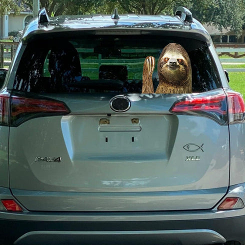 Sloth Automotive Decals Car Window Cling Funny Car Sticker Animal Window Decal for Vehicles...