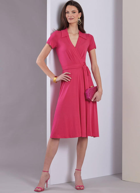 Vogue Misses' Wrap Dresses Sewing Pattern Packet, Design Code V1952, Sizes 6-8-10-12-14...