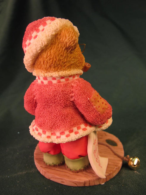 Cherished Teddies Wendall Santa Claus Figurine Red...