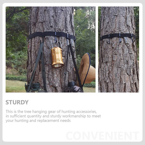 DOITOOL 5pcs Hanger Attachment Hanging Hangers on Adventure Bow Gear Metal for Back Tree Equipment Multi Hiking Hunting Stand Hooks Holders Access...