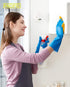 PACIFIC PPE 2 Pairs Reusable Dishwashing Cleaning Gloves with Latex Free, Cotton Lining, Kitchen Gloves, Blue, Large...