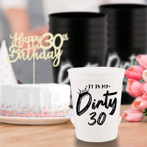 It Is My Dirty 30 Years Old Dirty 30 Crew Cup Stadium Party Cup 30th Birthday Favors Wedding Favors Dirty 30 Birthday Decorations 30th Birthday Cu...