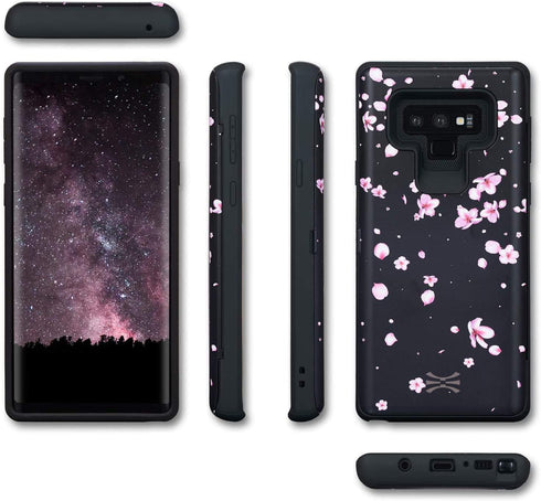 TORU CX PRO Case for Galaxy Note 9, with Card Holder | Slim Protective Cover with Hidden Credit Cards Wallet Flip Slot Compartment Kickstand | Inc...
