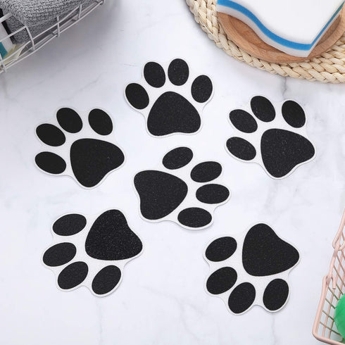 Mudder 20 Pcs Non Slip Bathtub Stickers Shower Floor Sticker Safety Adhesive Paw Decals Treads for Tubs Anti Slip Applique for Bathtub Bathroom Po...