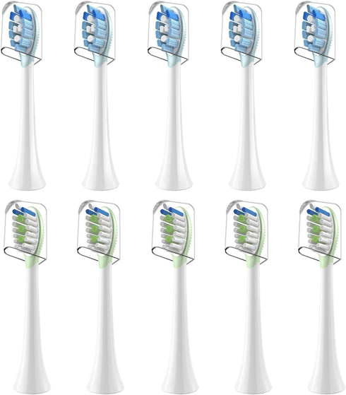 Replacement Toothbrush Brush Heads Compatible with Philips Sonicare Electric Toothbrushes, for Snap-On System, Precision Cleaning Head, 10 Pack (B...