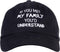 Ann Arbor T-shirt Co. If You met My Family, You'd Understand | Funny Family Humor Unisex Baseball Dad Hat Black...