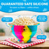 Microwavable Silicone Popcorn Popper- BPA Free- 100% Food grade Silicone, Collapsible Reusable Microwave Bowl- Popcorn Maker- Dishwasher Safe- Bla...