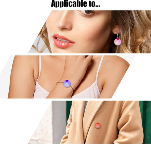 100pcs Button Covers, Cover Button Kits with 5 Sizes of Buttons & Tools DIY Fabric Buttons Fabric Covered Buttons to Make Your Own Buttons...