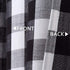 CAROMIO Cafe Curtains 45 Inch Length, Buffalo Plaid Gingham Pattern Rod Pocket Half Window Curtains for Kitchen Bathroom Window Curtain, Black and...