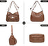Womens Crossbody Bag Soft Leather Handbags Multi Pocket Satchel Waterproof Hobo Shoulder Bag Messenger Bag...