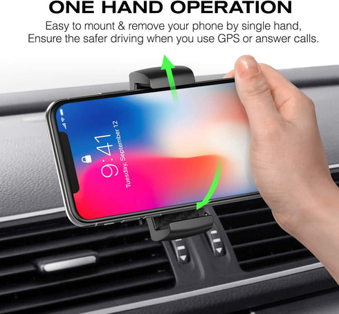 Car Phone Holder, Phone Car Mount with Stick On Base Cell Phone Car Mount Sticky Adhesive Mount Holder for 4 inches to 6.5 inches Smartphones......