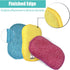 Pack of 12 Dish Washing Scrubs Kitchen Sponges Dual Purpose Non-Scratch Microfiber Scrub Scouring Sponge,Reusable Easy Handling Ideal for Kitchen ...