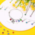 Hicarer 108 Pieces Crystal Birthstone Charms DIY Jewelry Necklace Bracelet Beads Pendant with Rings Mixed Handmade Round Crystal Charm for Earring...