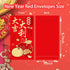 36 Pcs 6 Designs Chinese New Year Red Envelopes 2024, Heavy Duty Hong Bao Lucky Money Cash Envelopes Red Packets Lai See for Lunar Dragon New Year...