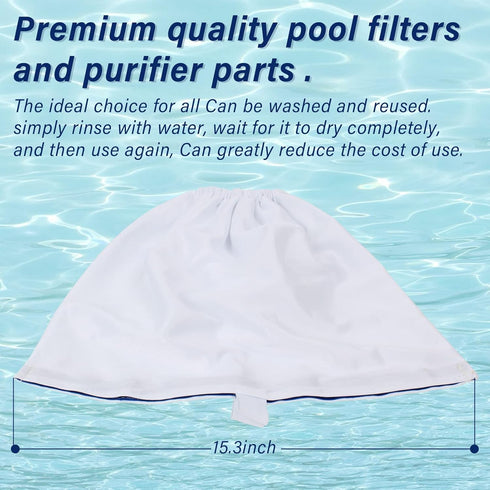 ???????? ?????????????? Pool Cleaner Fine Filter Bag Replacement for Aquabot/Aqua Filter Bag Products 8114,Fits Pool Spa Part Small Wheeled Aquabo...