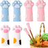 6pcs Cat Paw Knitting Needle Stoppers, Silicone Cute Knitting Needle Point Cap Protectors Stitch Stoppers Needle Tip Covers Knitting Accessories f...