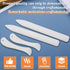 WONVOC 6 pcs Bone Folders, Crease Makers, Scoring Tool, Plastic Bone Folder Paper Creaser, Folding Bookbinding Tool, Origami Tools for Making Pape...